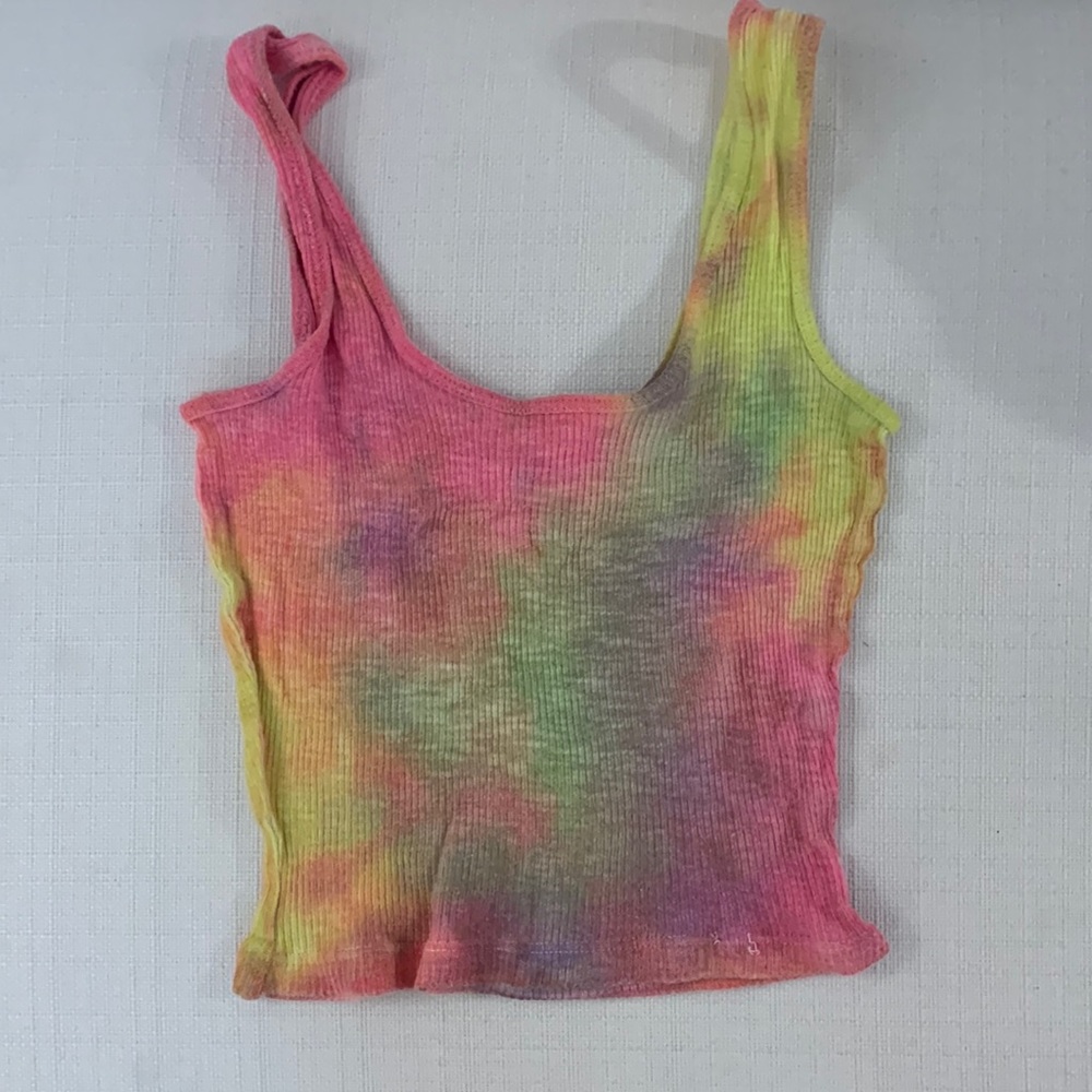 Tie dye cropped tank